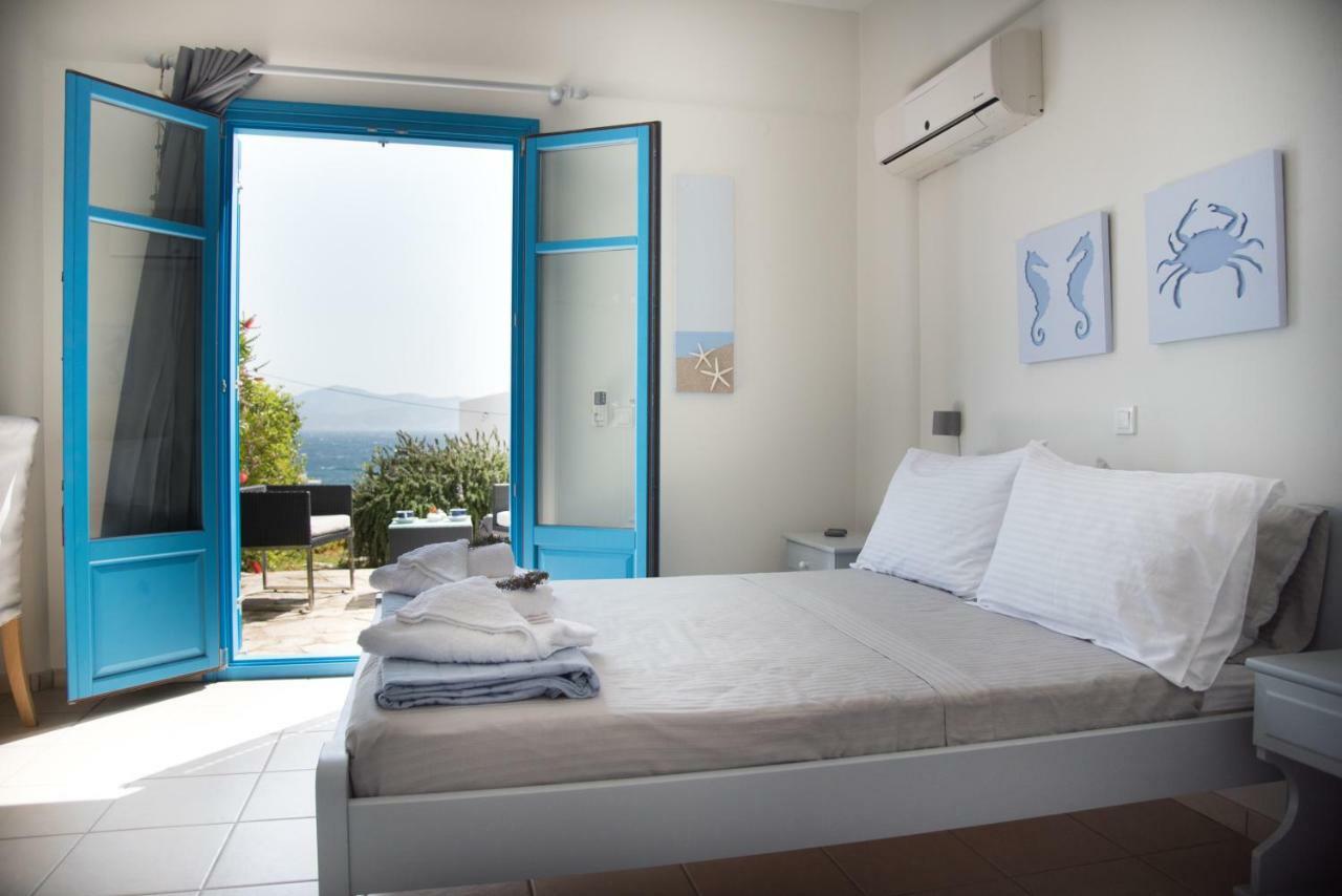 Just Blue With Amazing Sea Views In Piso Livadi Villa Exterior foto